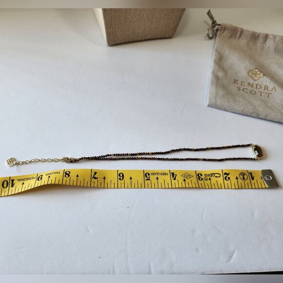 KENDRA SCOTT ELISA BROWN BEADED TIGERS EYE NECKLACE - Picture 8 of 8
